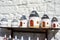 Decorative piggy banks - Ceramic miniatures of trulli houses