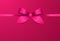 Decorative pink bow Template for posters and banners with copy space