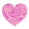 Decorative pink heart