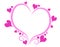 Decorative Pink Valentine\'s Day Heart Outline