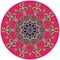 Decorative plate in indian style. Round carpet