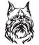 Decorative portrait of Dog Brussels Griffon vector illustration