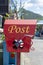 Decorative postbox at a cafe  in Jaman Mural Village located near Jeonju Hanok Village in Jeonju, South Korea