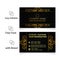 Decorative premium luxury business card