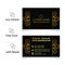 Decorative premium luxury business card