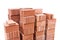 Decorative red clay brick