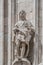 Decorative Religious figure at facade of the Cathedral of Milano, Milan, Italy