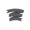 Decorative ribbon quality icon, monochrome style