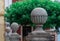 Decorative Rock Spheres in a Church in Guanajuato Mexico.