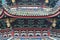 Decorative roof and eave in Buddhism temple, China