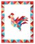 Decorative Rooster in a patchwork style frame. Vector graphics
