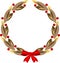 Decorative round wreath