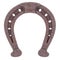 Decorative rusty horseshoe