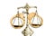 Decorative Scales of Justice and Handcuffs