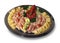 Decorative seafood plate