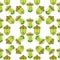 Decorative seamless pattern with acorns.stylization for crystals.