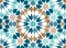 Decorative seamless pattern in arabesque style