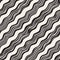 Decorative seamless pattern with doodle lines. Hand painted grungy wavy stripes background. Trendy endless freehand