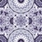 Decorative seamless pattern with mandala elements. Intricate vintage design. Complex ornament. Print for fabric, wallpaper