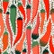 Decorative seamless pattern with red chilli peppers
