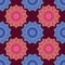 Decorative seamless pattern with repeated shapes