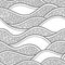 Decorative seamless pattern. Vector illustration with abstract waves or dunes.