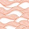 Decorative seamless pattern. Vector illustration with abstract waves or dunes.