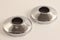 Decorative shiny chrome ring covers for faucet mounting