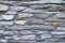 Decorative slate gray stone wall surface
