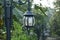 Decorative small garden light, retro lamp park