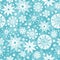 Decorative Snowflake Frost Seamless Pattern