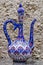 Decorative souvenir Hand drawn wine pitcher decoration.