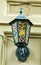Decorative street lamp on old European town