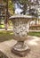 Decorative street vase in the park of Neptun pool - Arad city, Arad county - Romania