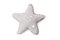 Decorative stuffed star cuddle toy isolated on white