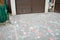 Decorative sturdy concrete tiles for walkways, patios and backyard parking