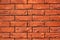 Decorative textured red brick wall as background