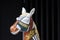 Decorative tiled horse head
