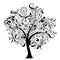 Decorative tree, vector