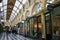 Decorative Victorian shopping mall interior atrium of historic Royal Arcade in Melbourne CBD, Australia