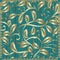 Decorative vintage gold floral pattern. Vector patterned texture