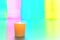 Decorative Votive Candle over Soft Pastel Colors