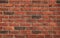 Decorative wall texture, background. Rusty, matted, red bricks