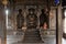 Decorative and well carved stone pillars of Dattatrya Temple at Phaltan