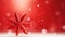 Decorative Winter theme wallpaper with big red star