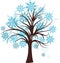 Decorative winter tree,