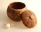 Decorative wooden pot