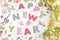 Decoupage New Year decorations made of paper