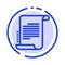 Decree, Novel, Scenario, Screenplay Blue Dotted Line Line Icon