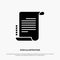 Decree, Novel, Scenario, Screenplay solid Glyph Icon vector